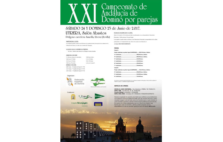 El «XVI campeonato de Andalucía de dominó por parejas» llega a Utrera