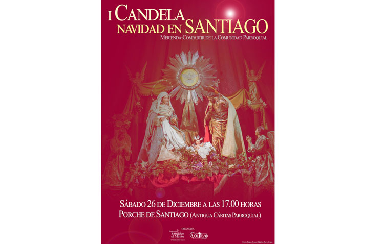La parroquia de Santiago organiza una candela navideña