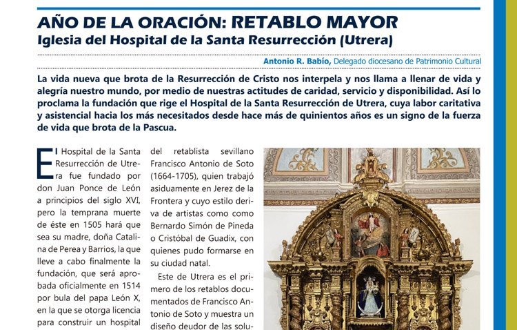 El retablo de la capilla del ‘Hospitalito’, protagonista de la revista de la Archidiócesis