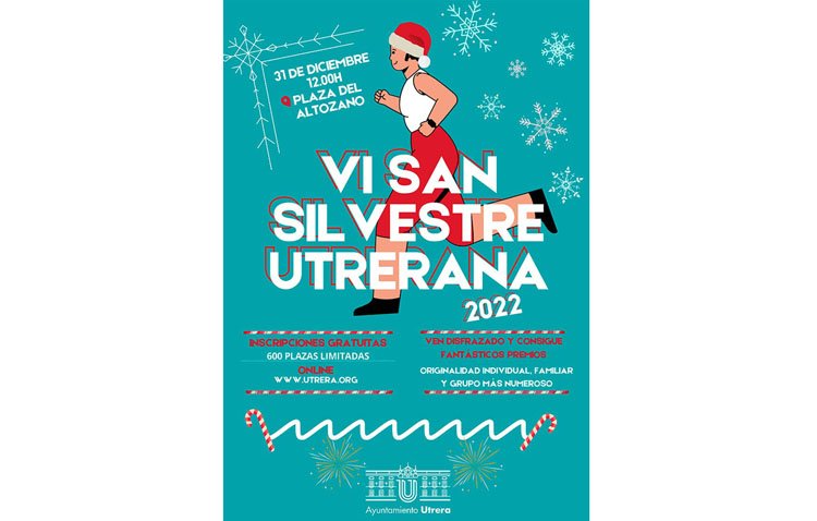 Deporte y diversión se dan la mano este sábado en Utrera para terminar el año con la carrera San Silvestre