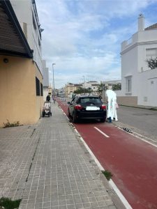 Falta de respeto al carril bici