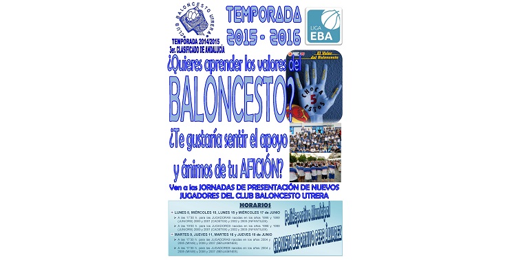 cartel-jornadas-captacion-club-baloncesto-utrera