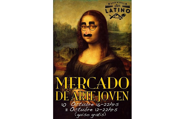 Mercado de «arte joven» en el Bar Latino