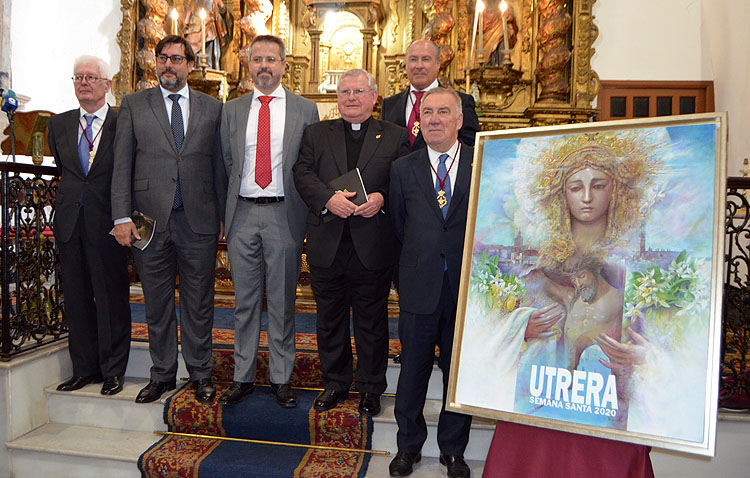 Un cartel de Semana Santa de Utrera para expresar «su plural imaginería, su riqueza visual y los espacios de emociones» (IMÁGENES)