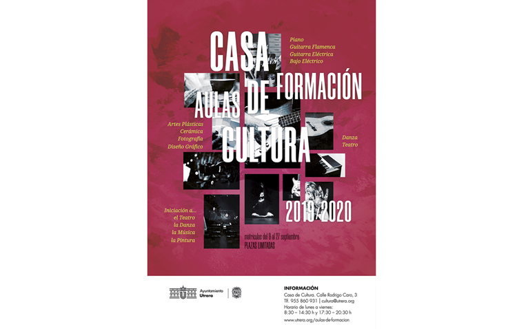 Abierto el plazo de matriculación de los cursos en la Casa de la Cultura