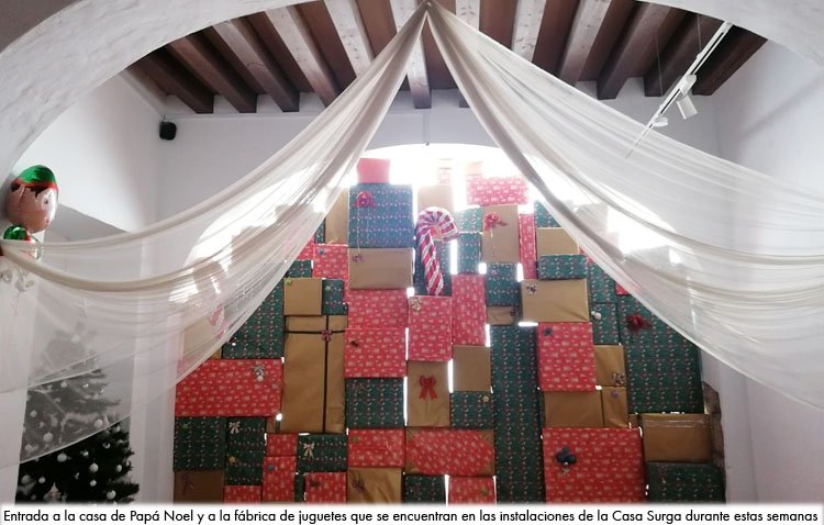 Papá Noel instala su vivienda y su fábrica de juguetes en la Casa Surga