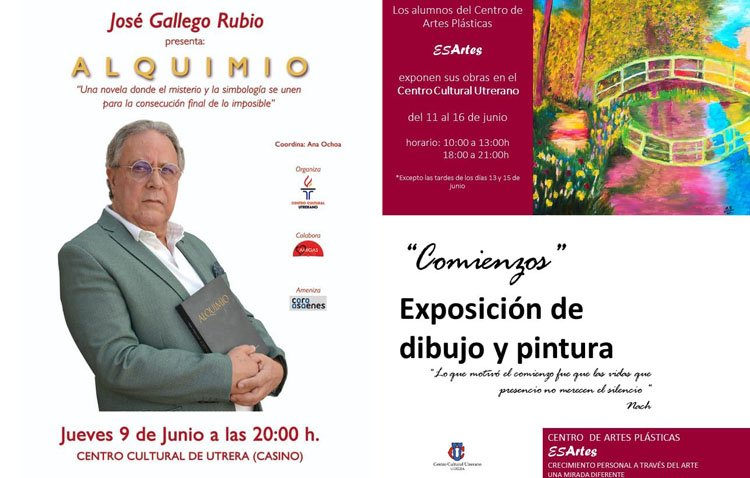 La presentación de un libro y una exposición de dibujo y pintura, actos culturales de la semana en el ‘Casino’