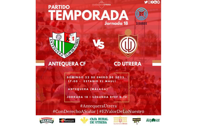 ANTEQUERA CF – CD UTRERA: El Utrera desembarca en la casa del líder