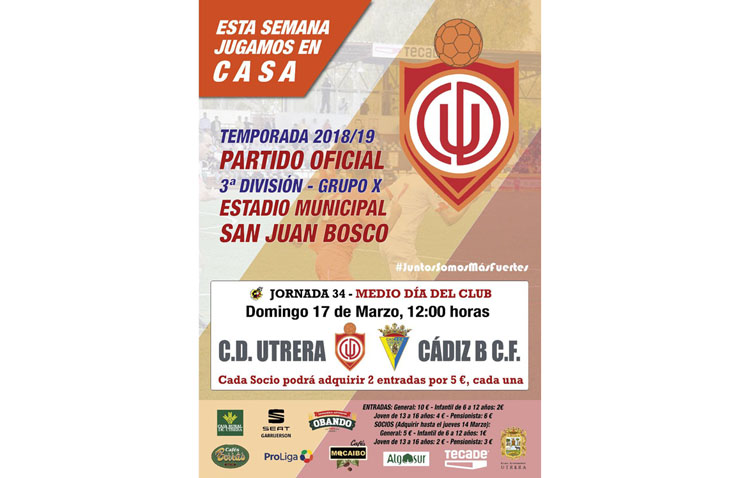 C.D. UTRERA – CÁDIZ B: Duelo de titanes