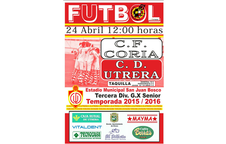 C.D.Utrera – Coria CF: A por la tercera victoria consecutiva en el «Family Day»