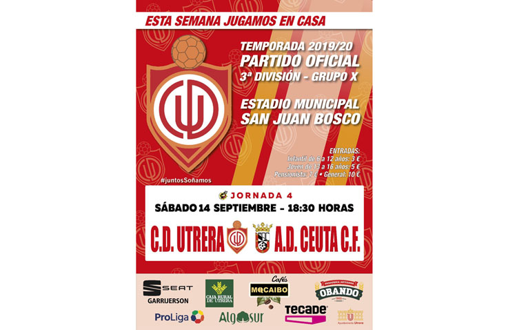 CD UTRERA – AD CEUTA: El Utrera recorre el cuarto kilómetro de la temporada