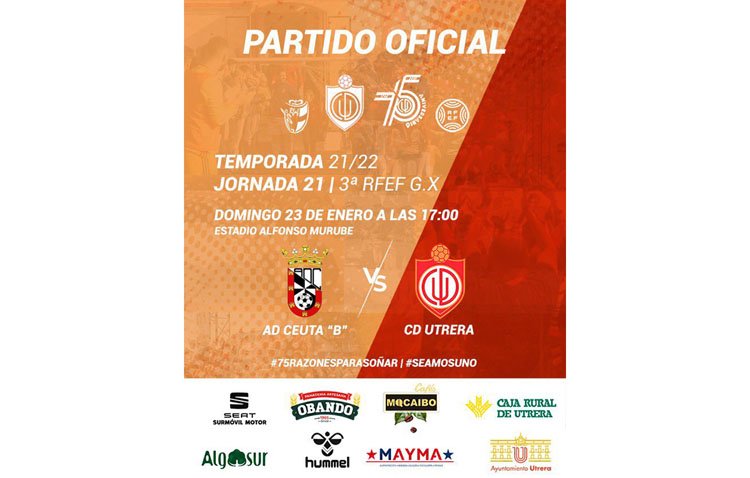 CD UTRERA – AD CEUTA FC B: El Utrera busca prolongar su racha de victorias en tierras ceutí