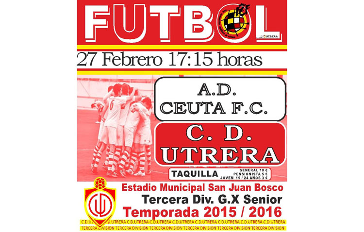 El C.D. Utrera regala este jueves entradas para el partido contra el Ceuta