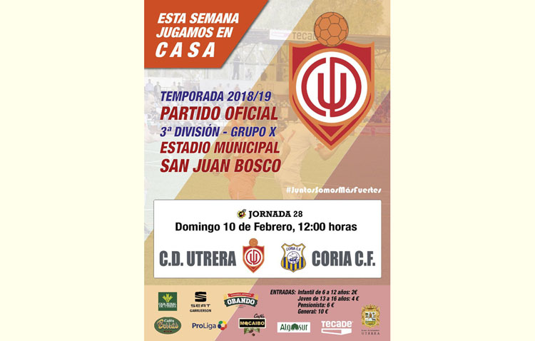 C.D. UTRERA – CORIA C.F.: Aprovechar el factor cancha