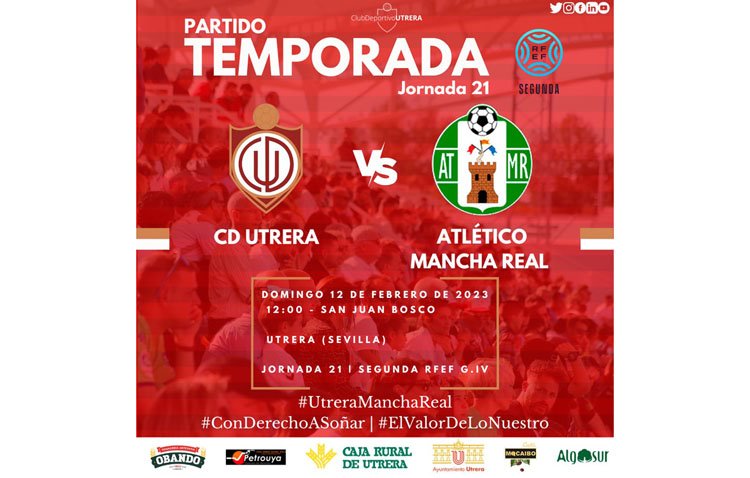 CLUB DEPORTIVO UTRERA – ATLÉTICO MANCHA REAL: Romper con la dinámica derrotista