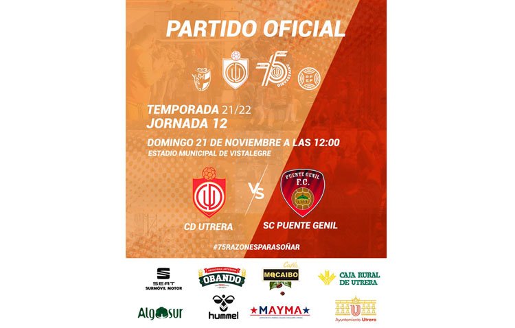CD UTRERA – SC PUENTE GENIL: Oportunidad de oro para afianzarse en los puestos altos de la tabla