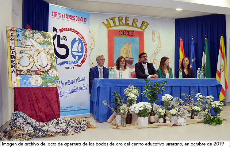 El colegio Álvarez Quintero clausura este viernes su cincuentenario con un especial acto en el teatro de Utrera