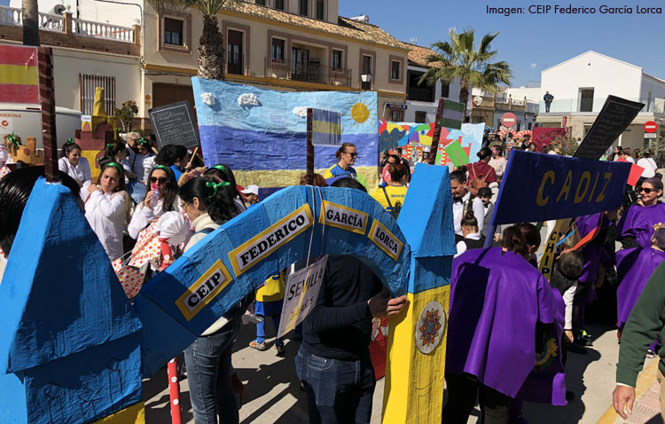 La riqueza de Andalucía sale a las calles de El Palmar de Troya con el colegio Federico García Lorca