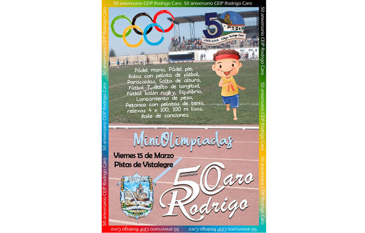 Unas miniolimpiadas para celebrar las bodas de oro del colegio Rodrigo Caro