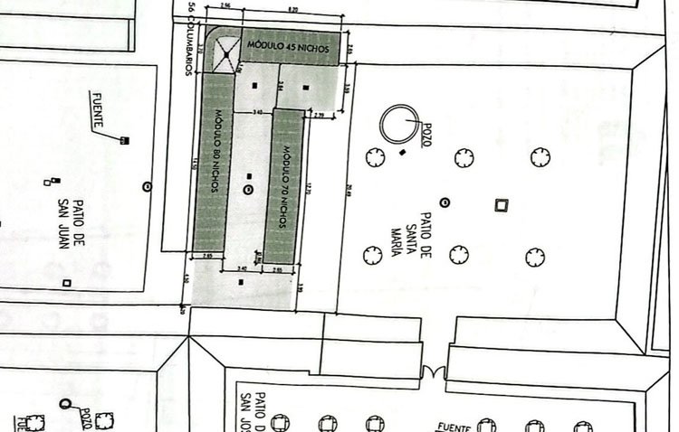 El cementerio de Utrera incorporará 195 nichos y 63 columbarios ante la «necesidad de espacio para enterramientos»