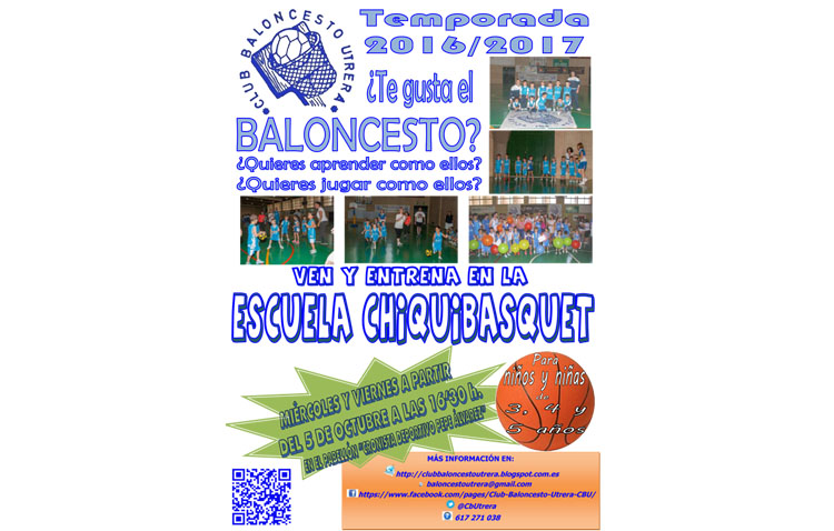 El Club Baloncesto Utrera inicia el curso con su «Chiquibasquet»