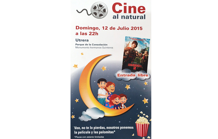 Sesión de cine familiar en el parque de Consolación