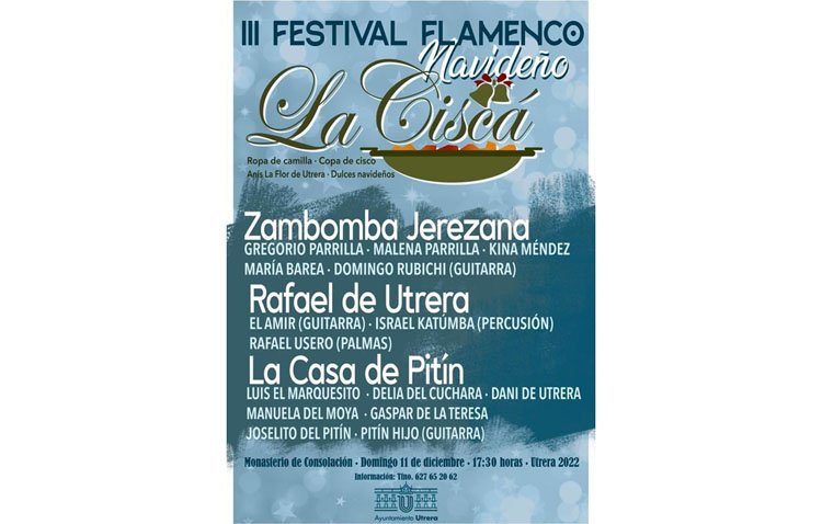 El festival flamenco ‘La ciscá’ llenará de villancicos el monasterio de Consolación