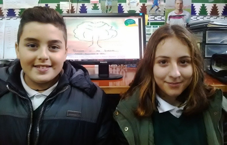 Dos alumnos del colegio Sagrado Corazón, ganadores de un concurso de la red de parques nacionales