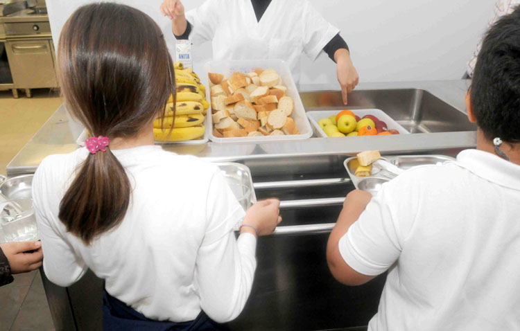 Un plan para cubrir las necesidades alimenticias de los niños en sus colegios