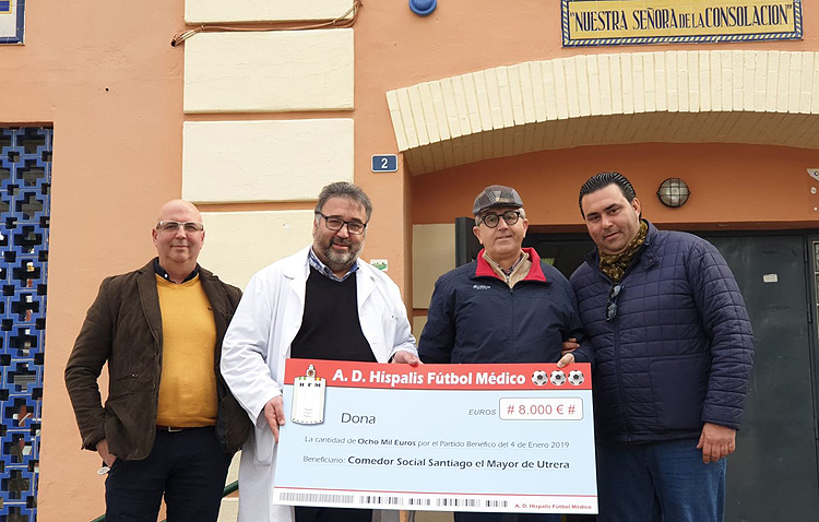 El partido a favor del comedor social de Utrera recauda 8.000 euros de beneficio