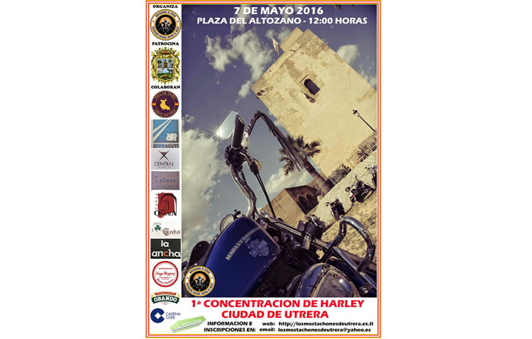 Una concentración de Harley-Davidson tomará las calles de Utrera el 7 de mayo