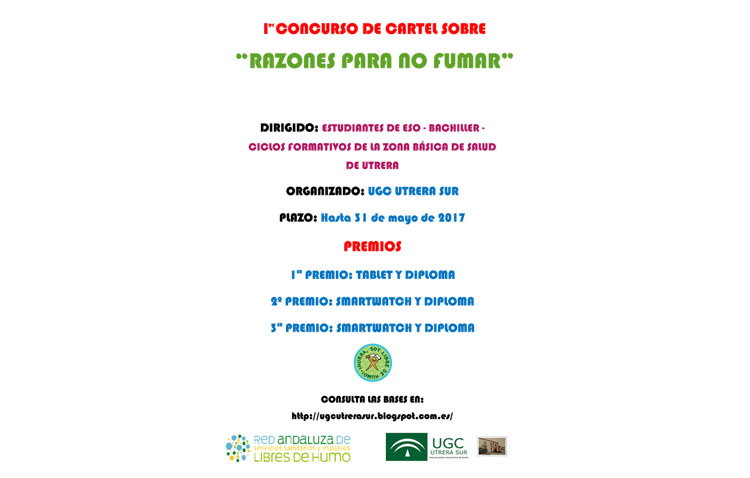 Un concurso de carteles entre los estudiantes con «Razones para no fumar»