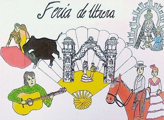 La asociación de casetas de Utrera organiza su tradicional concurso de dibujos sobre la Feria de Consolación