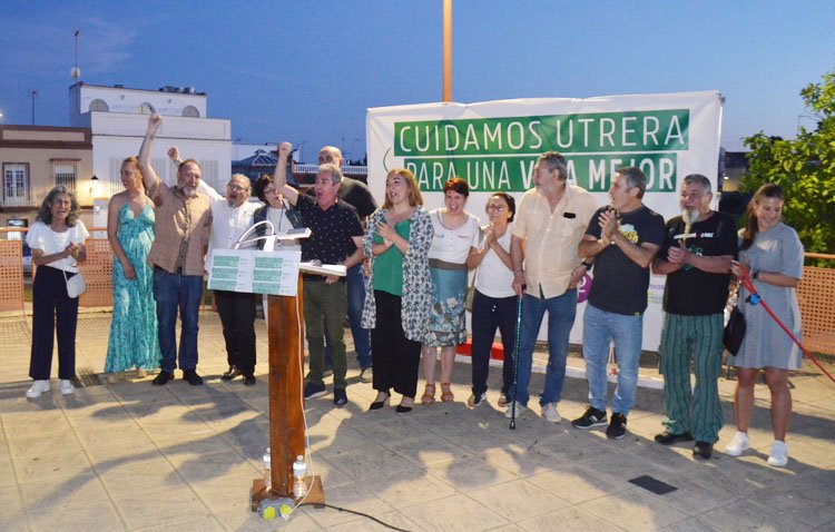 La confluencia de izquierdas presenta su candidatura para lograr «un cambio real» en Utrera