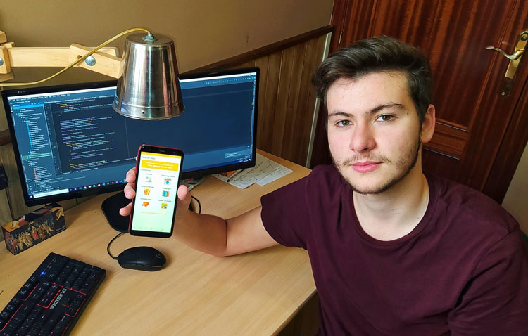 Un joven utrerano crea una aplicación móvil con numerosos recursos gratuitos para pasar el confinamiento