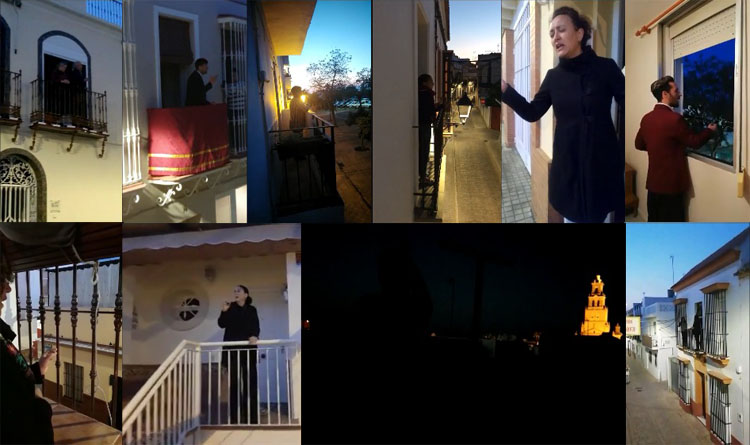 Utrera reza con saetas frente al coronavirus (VÍDEO)