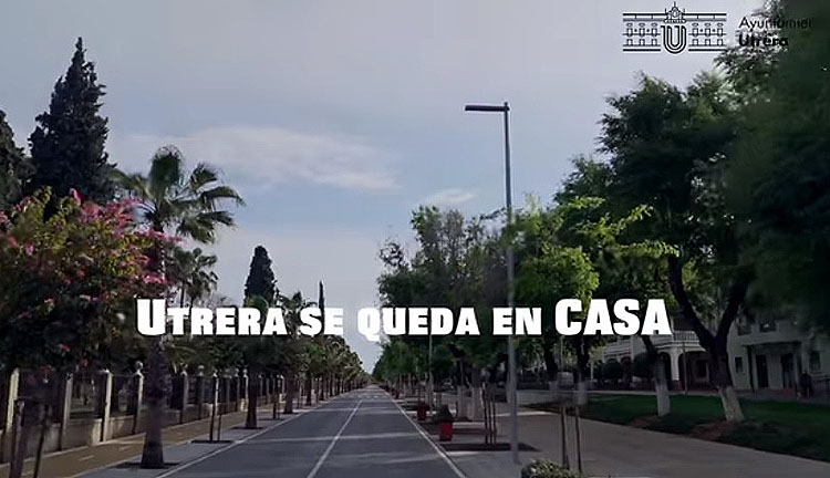 «Utrera se queda en casa», el recorrido en movimiento por una ciudad desierta (VÍDEO)