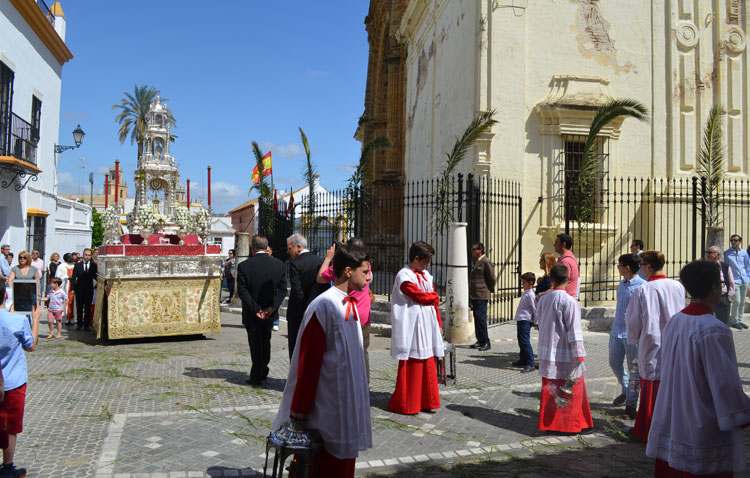 Las obras en la parroquia de Santa María provocan varios cambios destacados en la procesión del Corpus Christi