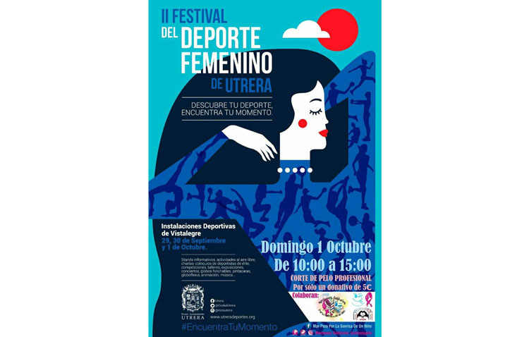 Cortes de pelo solidarios en el Festival del Deporte Femenino