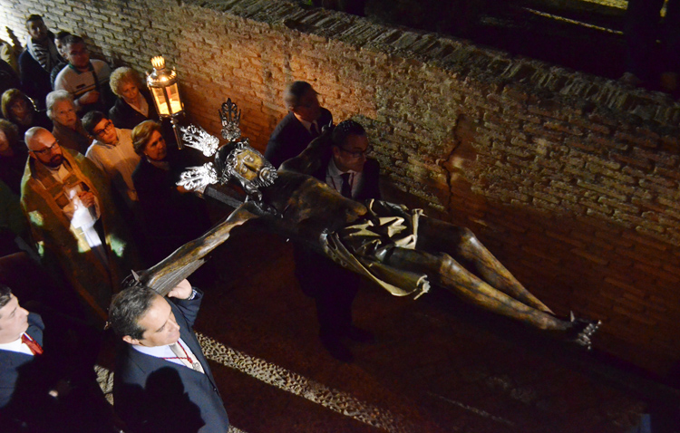 El patrono de Utrera volverá a visitar el castillo en su vía crucis anual