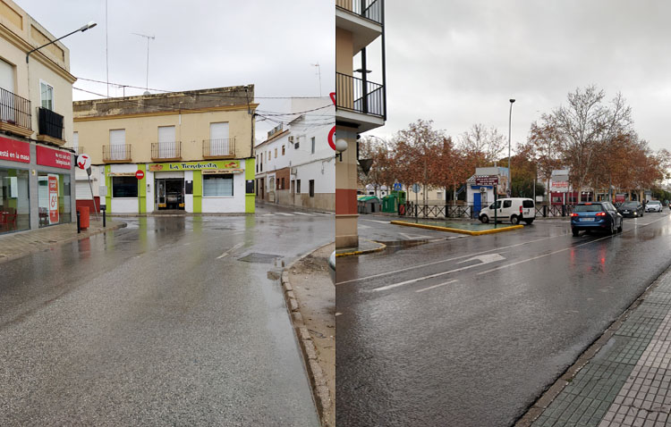 Dos rotondas en Utrera mejorarán el tráfico junto al Telepizza y al inicio de la calle Santiago Apóstol