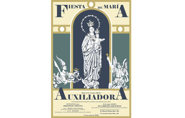 Los cultos de María Auxiliadora de Utrera cambian de hora y serán emitidos por televisión