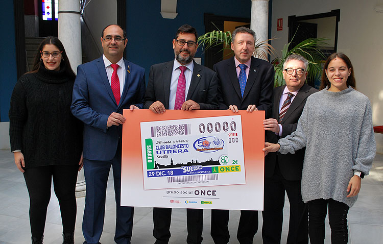 El cupón de la ONCE, el «final soñado» para el cincuentenario del Club Baloncesto Utrera