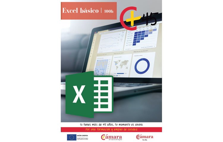 La Cámara de Comercio de Sevilla organiza un curso de Excel básico en Utrera para mayores de 45 años