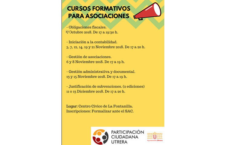 Una escuela formativa enseñará a las asociaciones cómo realizar los trámites ante la administración