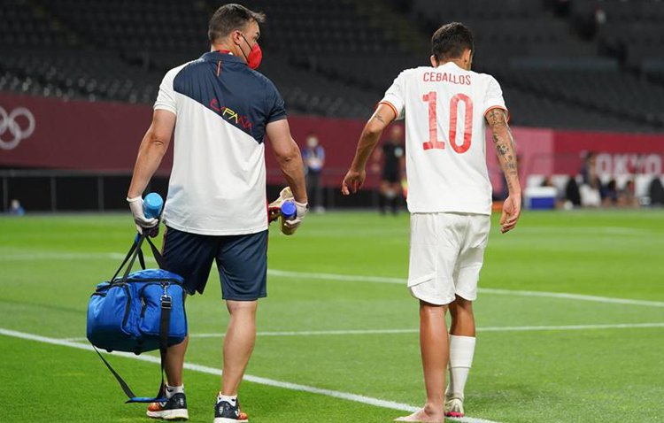 El futbolista utrerano Dani Ceballos se perderá la final de los Juegos Olímpicos al no lograr a tiempo la recuperación