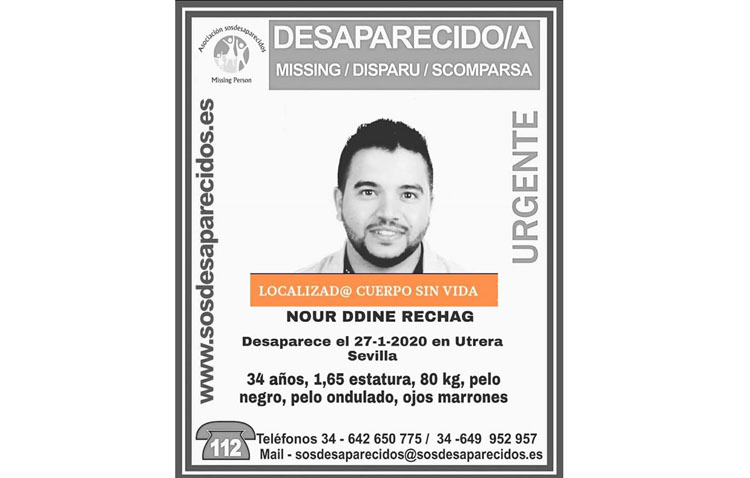 Encuentran sin vida al hombre desaparecido en Utrera desde el pasado lunes