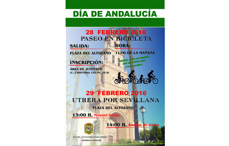 Cantes por sevillanas y paseo en bicicleta para celebrar el Día de Andalucía
