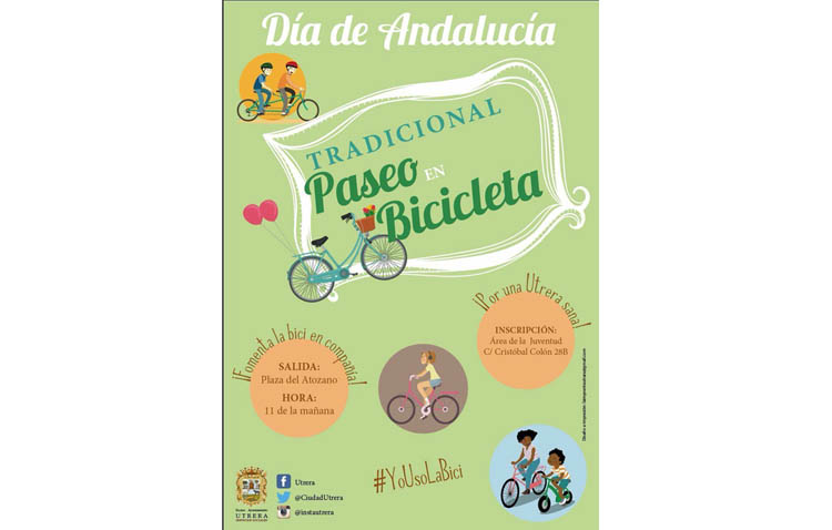 Las bicicletas protagonizan el Día de Andalucía en Utrera
