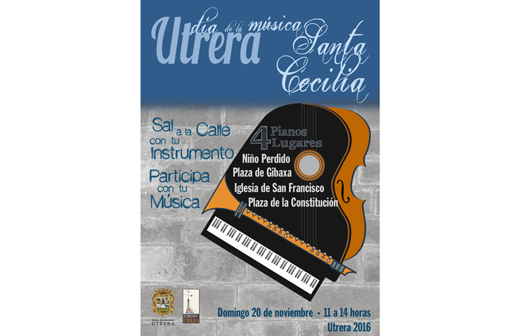 La música toma las calles de Utrera por el Día de Santa Cecilia